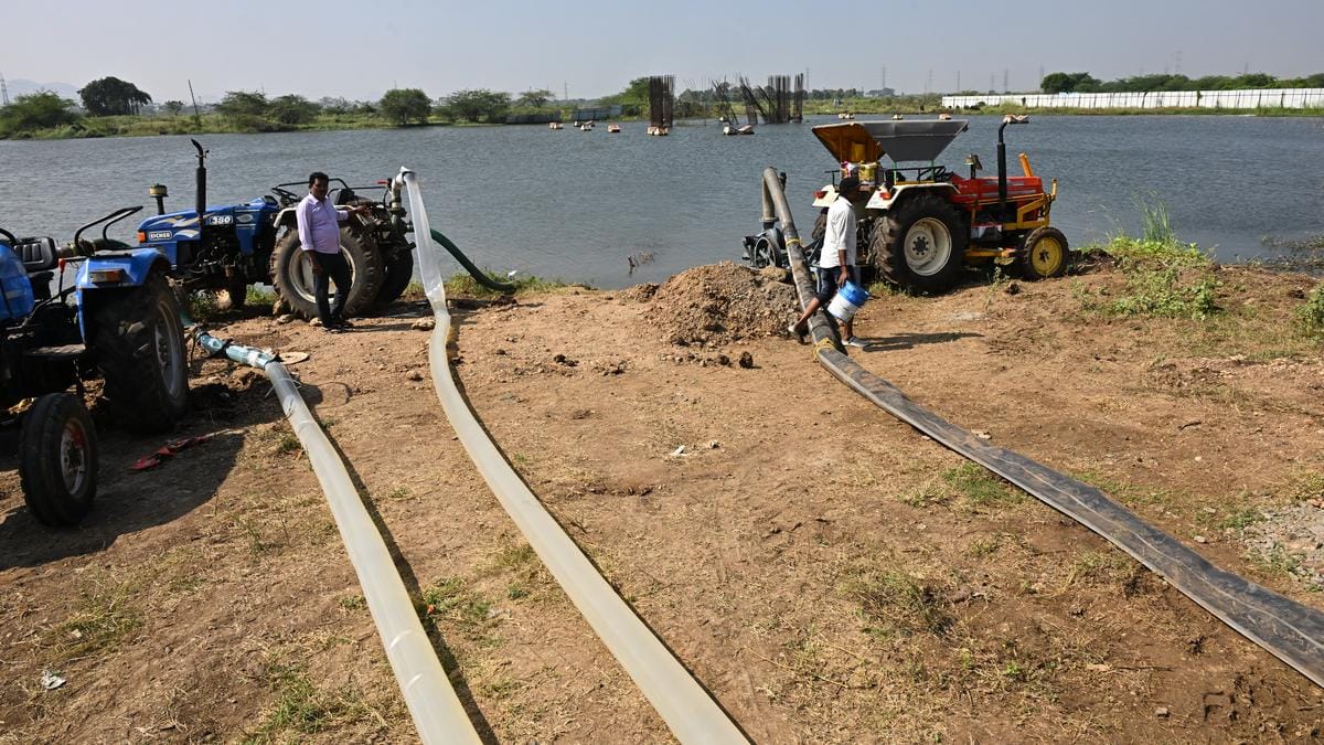 Water Pumping Operations Begin for Amaravati Government Buildings